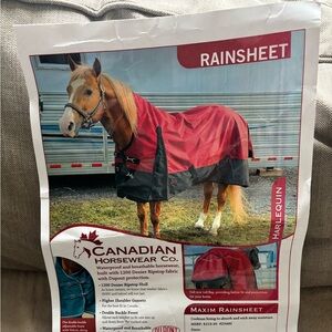 Canadian Horsewear NWT Rainsheet